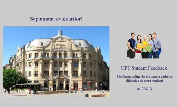 Studentii UPT au cuvantul: evaluarea procesului didactic