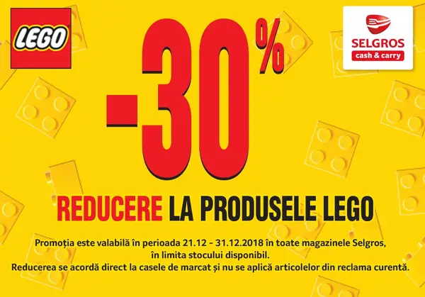 Reducere de până in 30% la LEGO