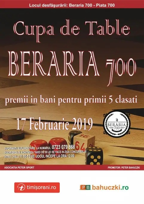 Cupa de Table Beraria 700