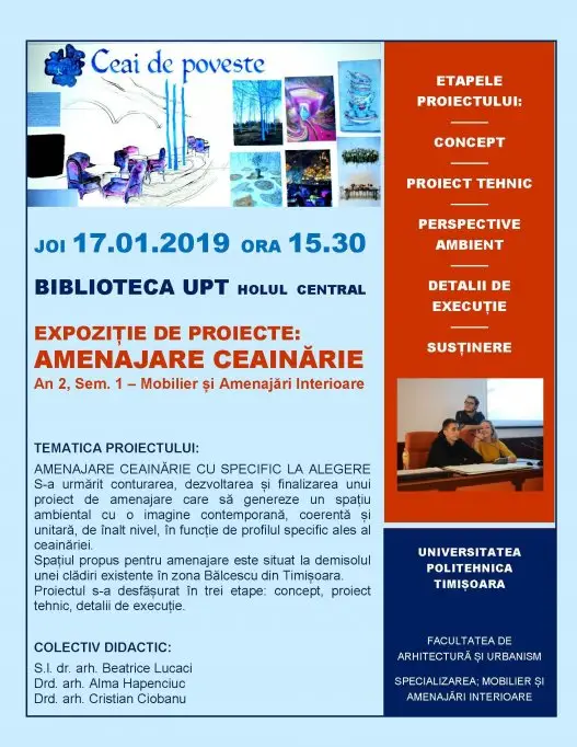 Ceai de poveste, la Biblioteca UPT