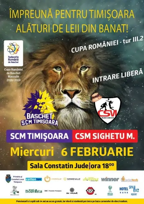 Baschet SCM Timisoara - CSM Sighetu Marmatiei