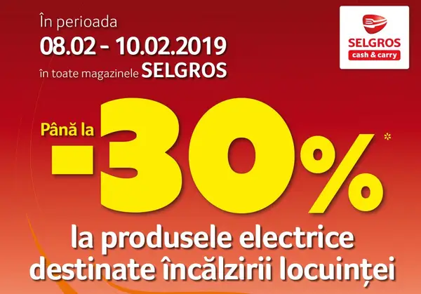 Reduceri la produse electrice destinate incalzirii locuintei