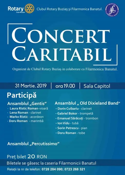 Concert caritabil Ansamblul Gentis