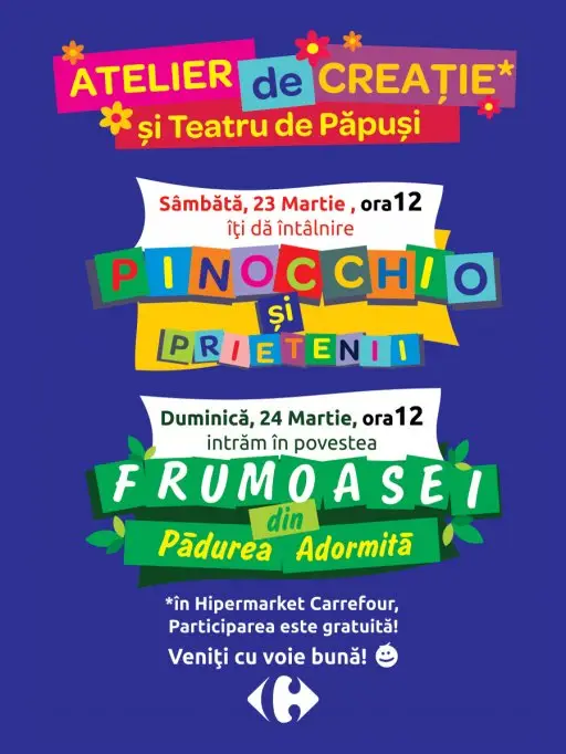 Teatru de papusi si ateliere de creatie
