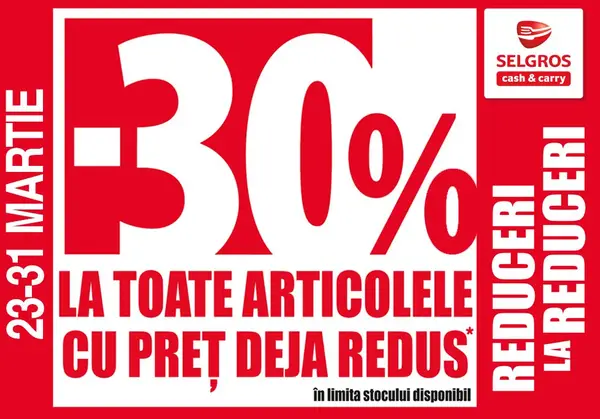 Reduceri la reduceri in Selgros