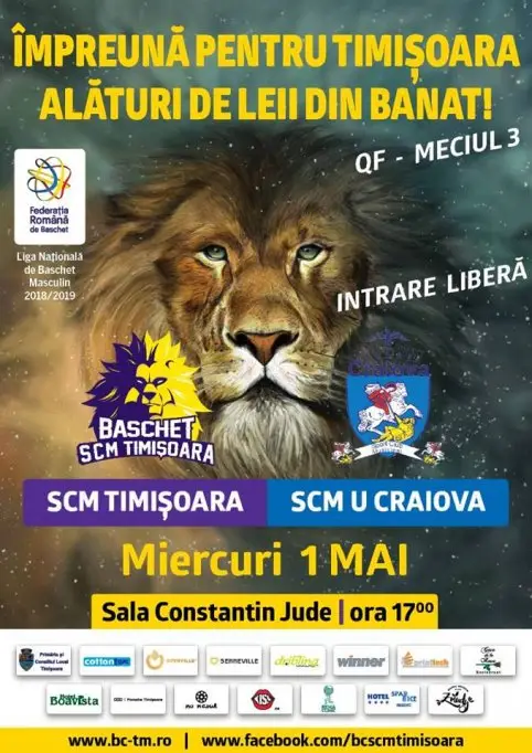 Baschet SCM Timisoara - SCM U Craiova