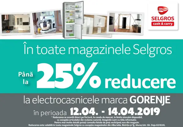 Electrocasnice la oferta de la Selgros Timisoara