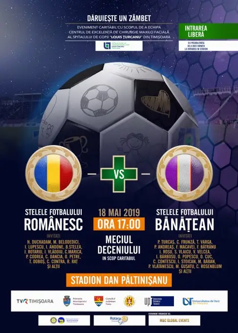 Meciul deceniului: Stelele fotbalului romanesc - Stelele fotalului banatean