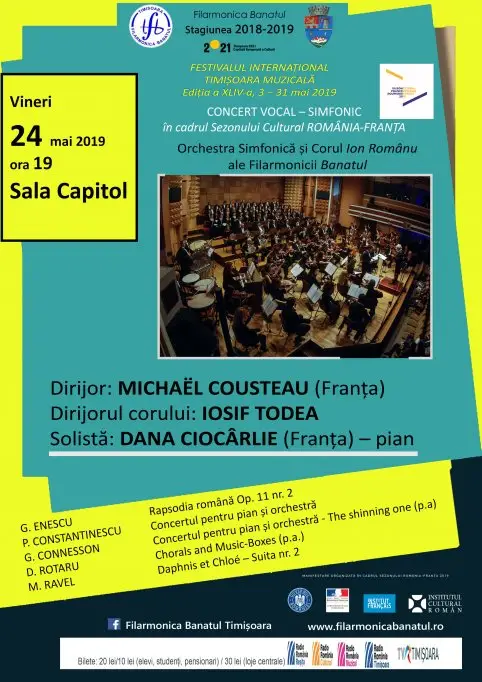 Concert Vocal-Simfonic in cadrul Sezonului cultural Romania-Franta