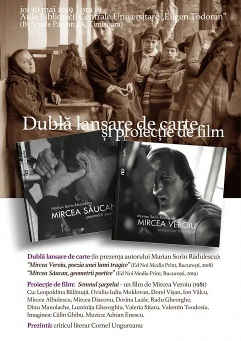 Dubla lansare de carte si proiectie de film in prezenta autorului Marian Sorin Radulescu