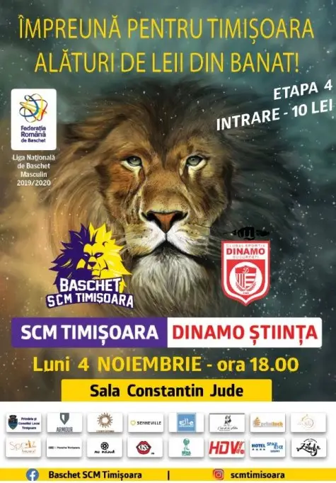 Baschet SCM Timisoara - Dinamo Stiinta Bucuresti