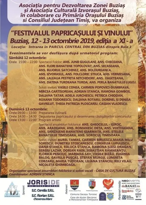 Festivalul Papricasului si al Vinului la Buzias