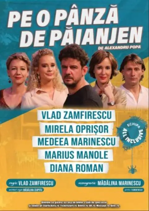 Premiera Pe o panza de paianjen, la Timisoara