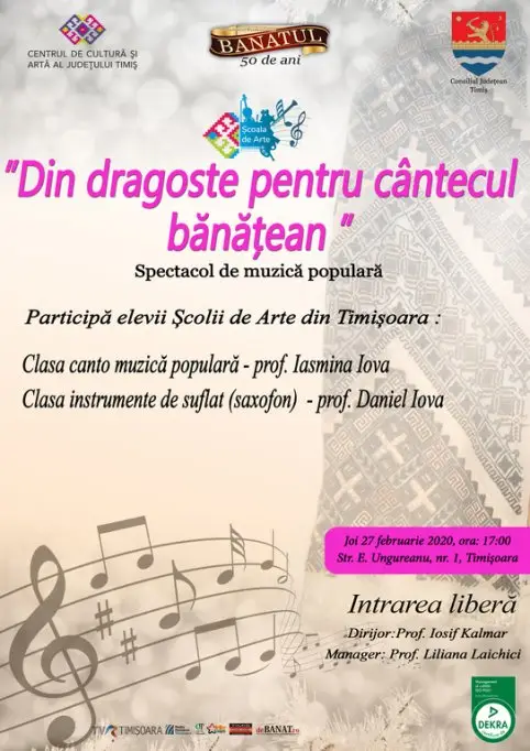 ”Din dragoste pentru cântecul bănățean”