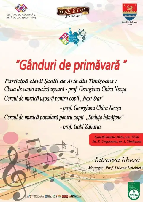 ”Gânduri de primăvară”