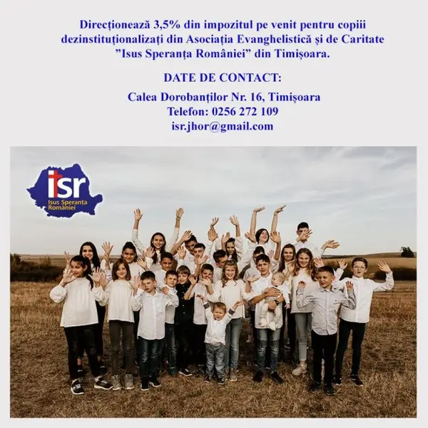 Asociatia Evanghelista si de Caritate Isus Speranta Romaniei