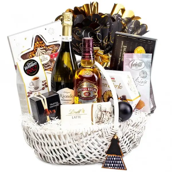 Variante de coșuri cadou de Crăciun propuse de un magazin online specializat în cadouri gourmet