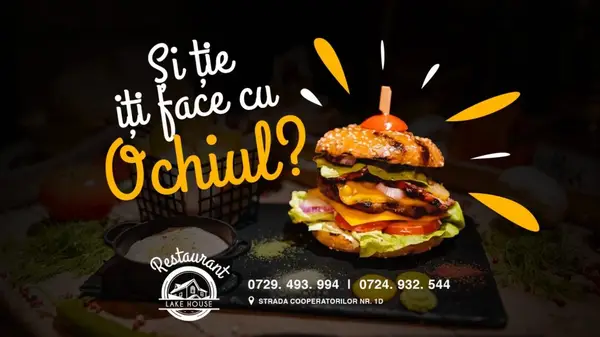 Burger la oferta 1+1 cu livrare la domiciliu