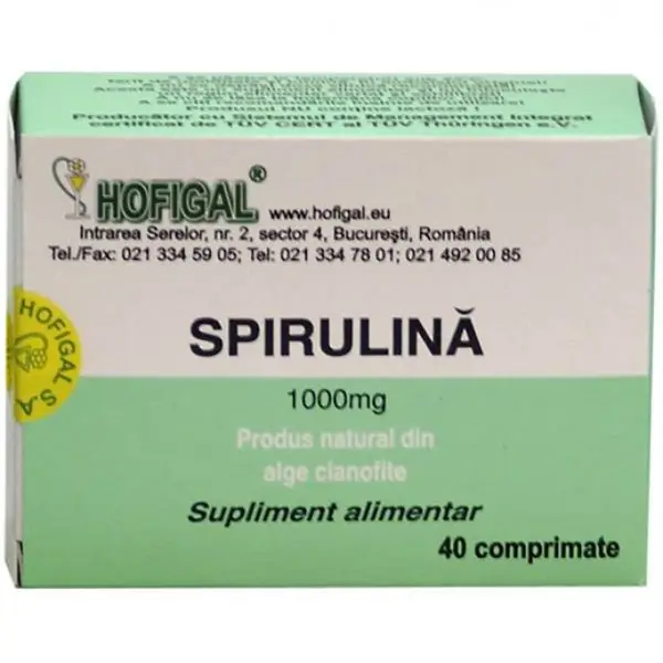 Spirulina hofigal: tot ce trebuie sa stim despre aceasta alga!
