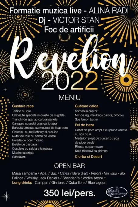 Revelion la Restaurant La Renaissance