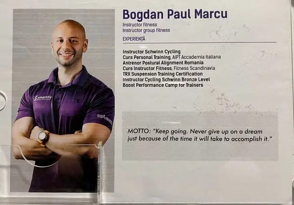 Bogdan Paul Marcu - instructor fitness