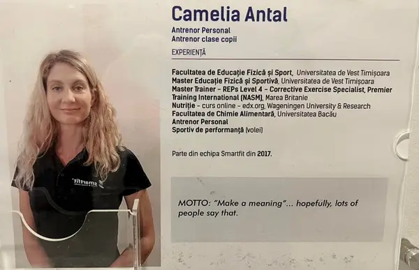 Camelia Antal - instructor fitness