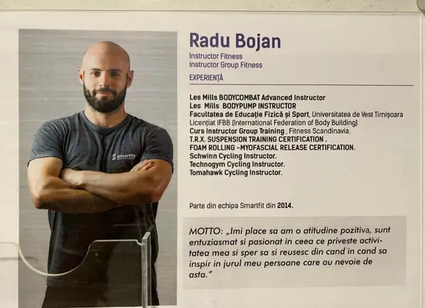 Radu Bojan - instructor fitness