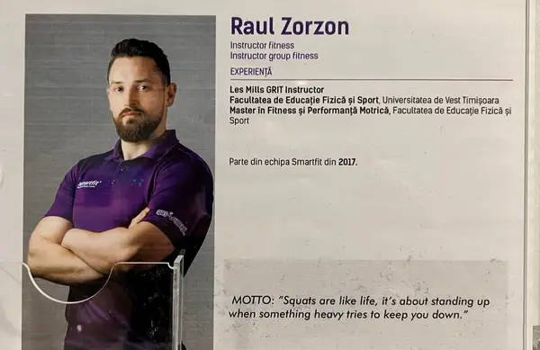 Raul Zorzon - instructor fitness