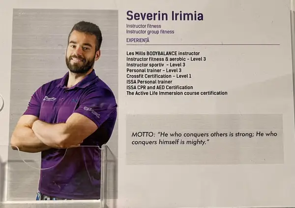 Severin Irimia - instructor fitness