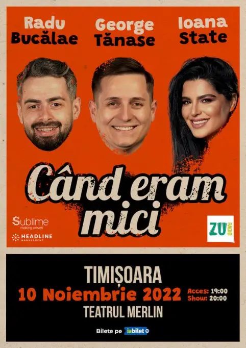Stand-up Comedy cu Radu Bucalae, George Tanase si Ioana State