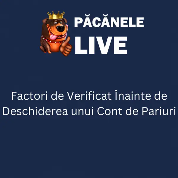 Factori de verificat inainte de deschiderea unui cont de pariuri