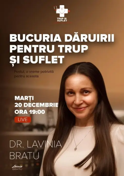 Conferinta – Bucuria daruirii pentru trup si suflet