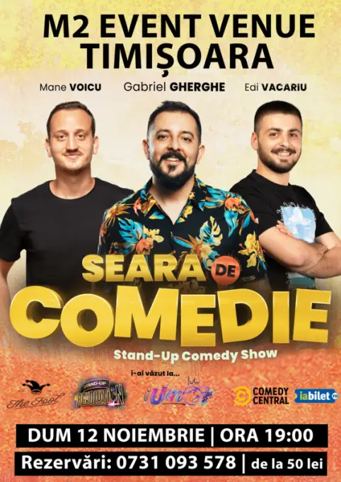 Stand Up Comedy cu Gabriel Gherghe, Mane Voicu si Edi Vacariu