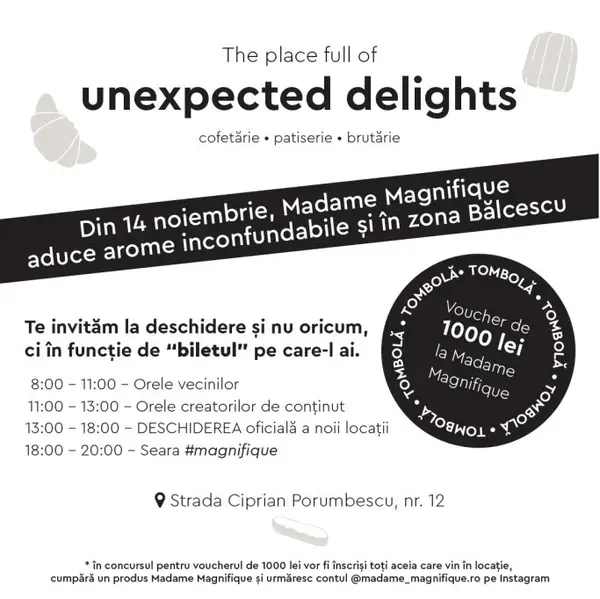 Madame Magnifique vine si pe strada Ciprian Porumbescu