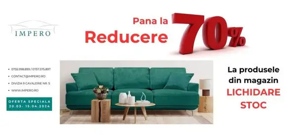 Lichidare magazin mobila Impero