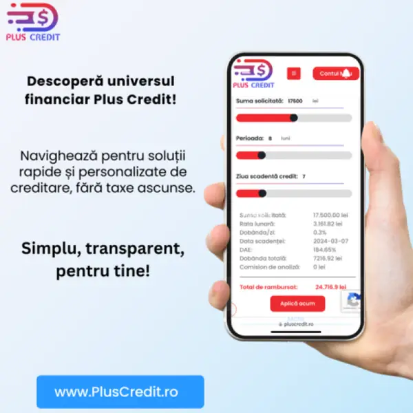 Alege inteligența financiară cu Plus Credit: soluția ta pentru imprumuturi transparente și avantajoase