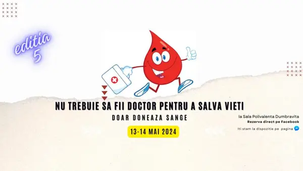 Campanie de donare de sange - Dumbravita salveaza vieti