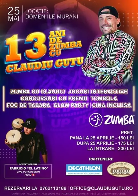 13 ani de Zumba cu Claudiu Gutu Glow Party