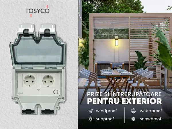 Alegerea prizelor de exterior pentru curte si terasă