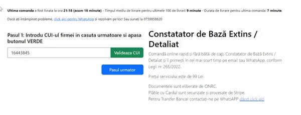 Ce este un certificat constatator extins si cum se elibereaza?