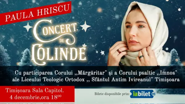 Concert de colinde cu Paula Hriscu