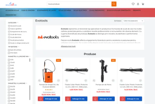 Evotools: sculele de care ai nevoie pentru proiectele tale - găsește-le pe scule365.ro