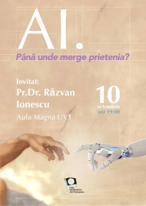 Conferința „AI - până unde merge prietenia?”, invitat pr. Răzvan Ionescu