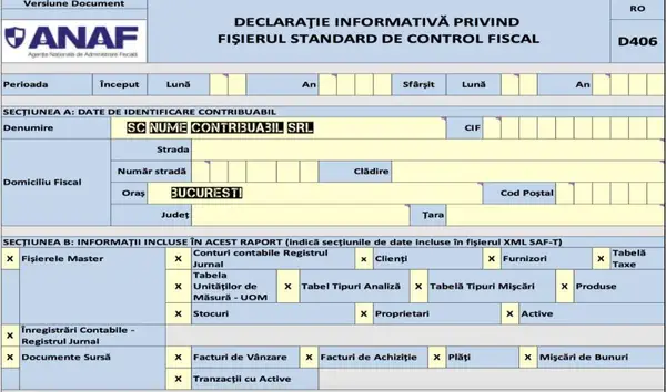 Cine trebuie să depună declarația 406