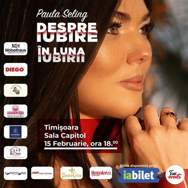 Concert Paula Seling - Despre Iubire in luna iubirii