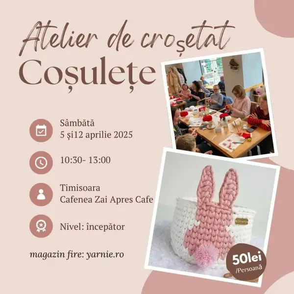 Atelier de crosetat cosulete