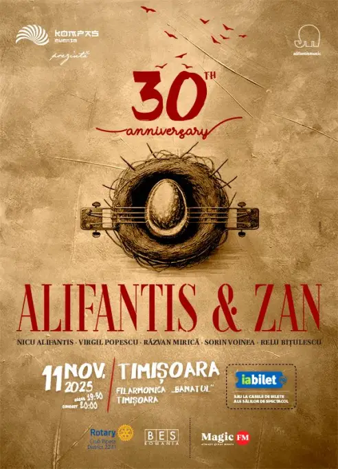 Concert Alifantis & Zan - 30 de ani