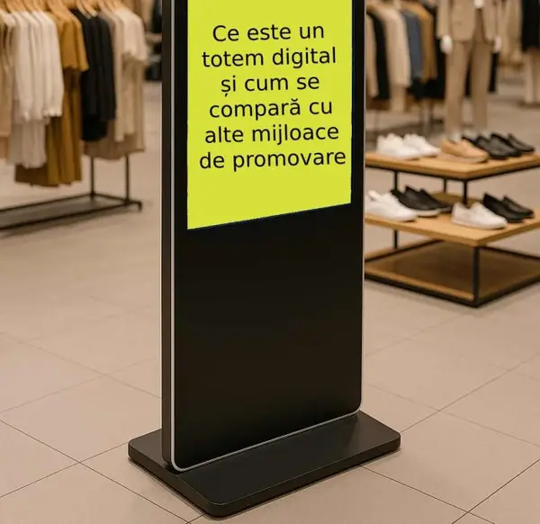 Ce este un totem digital și cum se compară cu alte metode de promovare