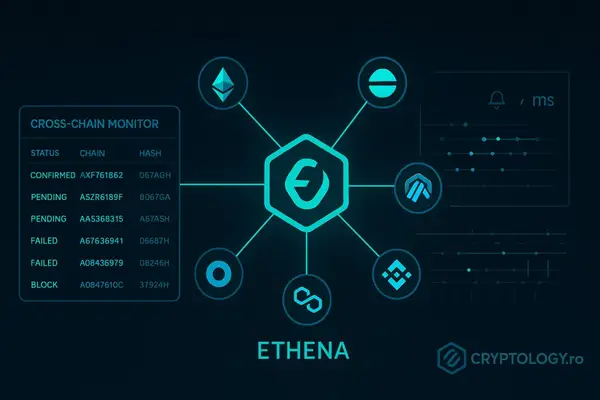 Cum se face monitorizarea tranzacțiilor cross-chain când Ethena interacționează cu alte rețele?