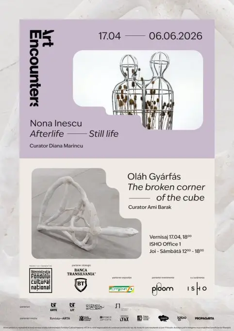 Nona Inescu: Afterlife – Still life | Oláh Gyárfás: Colțul ciobit al cubului